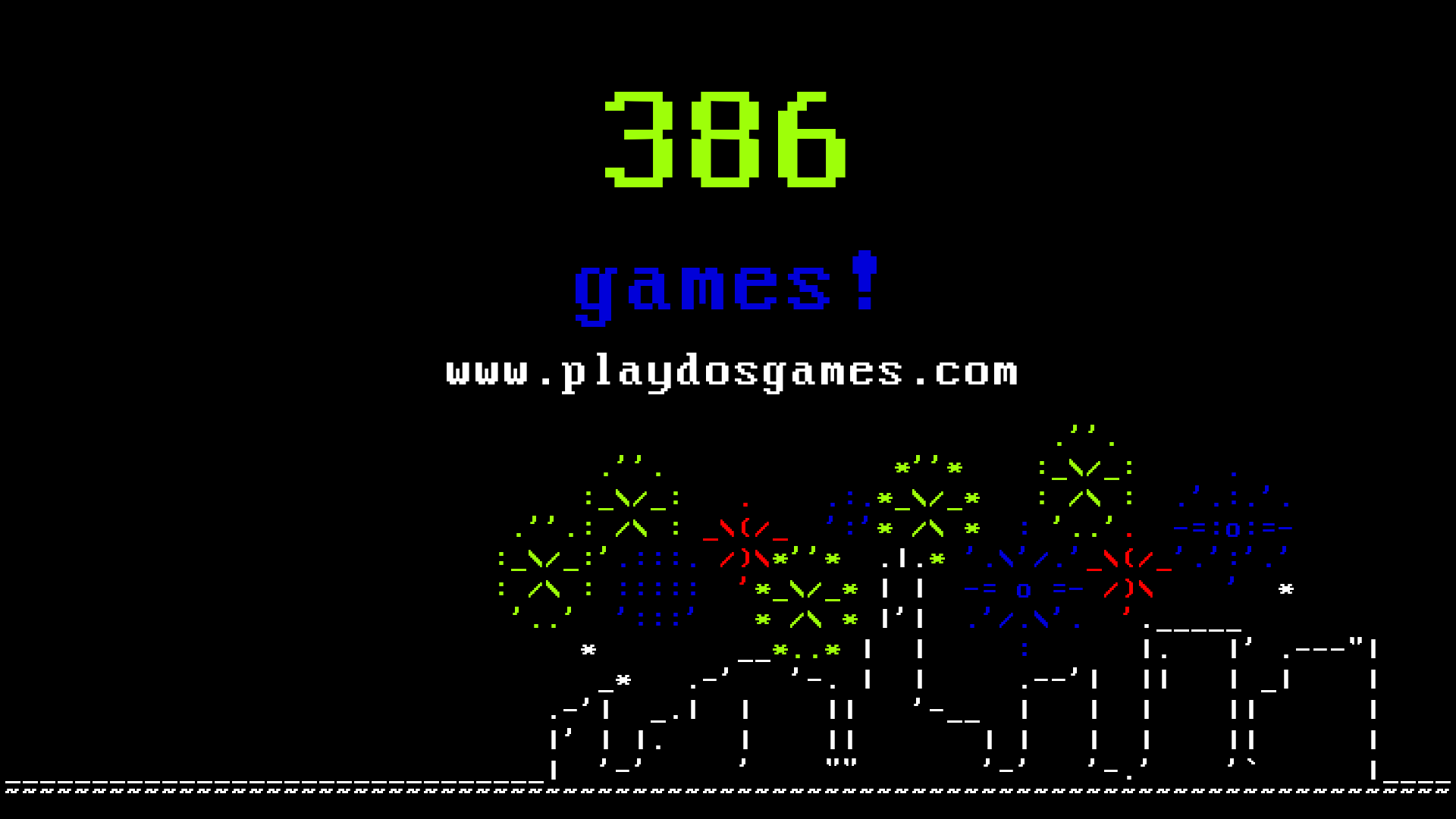 386 games at www.playdosgames.com