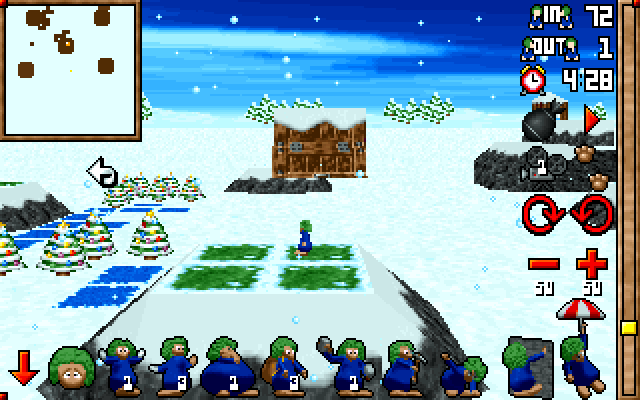 3D Lemmings Winterland screenshot