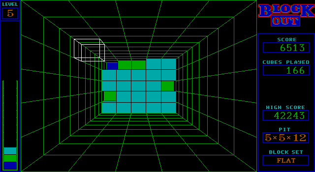 Blockout (DOS) - online game