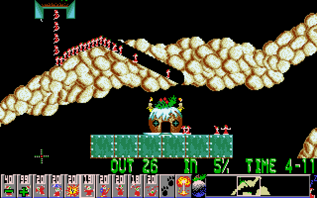 Lemmings Holiday Edition 1993 screenshot