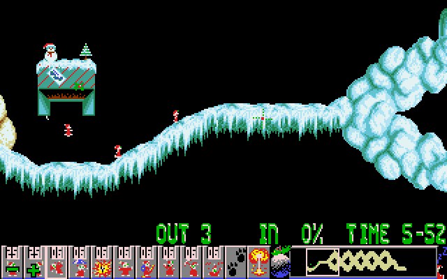 Lemmings Holiday Edition 1994 screenshot