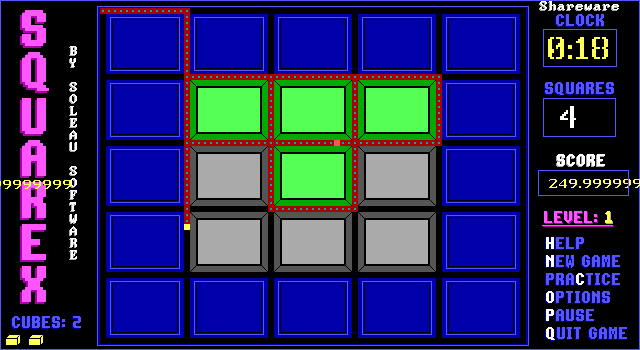 Squarex screenshot