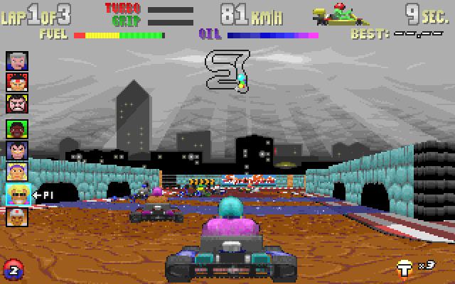 Superkarts screenshot