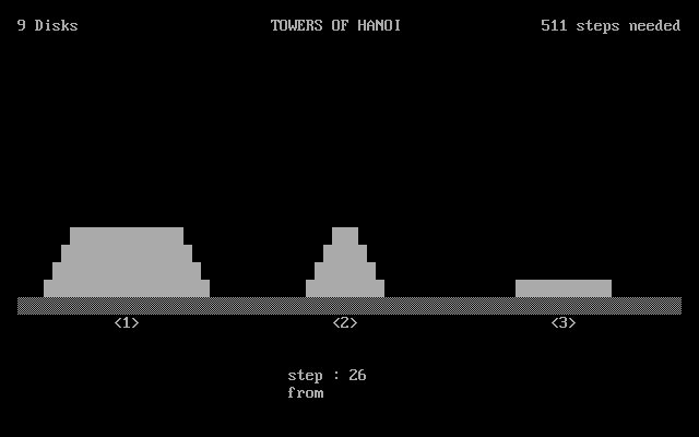 Towers of Hanoi screenshot