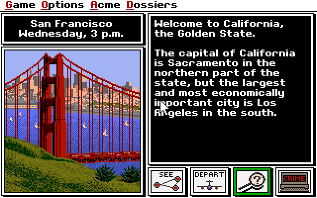 Where in the USA is Carmen Sandiego? screenshot