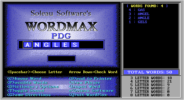 Wordmax screenshot