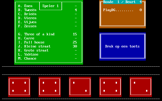 Yahtzee screenshot